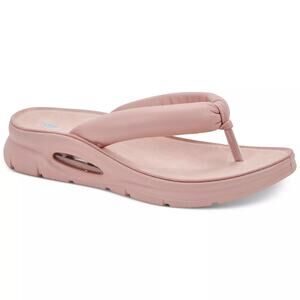 Aqua College Women Wedge Flip Flop Thong Sandals Amanda Size US 6M Blush Pink